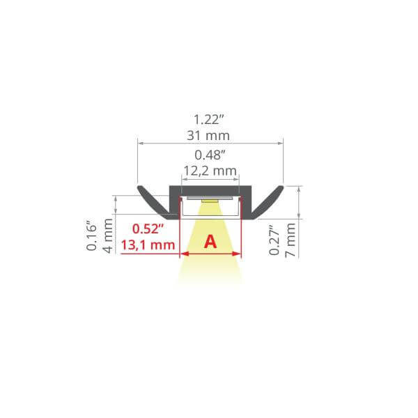 LED Alu-Profil STOS
